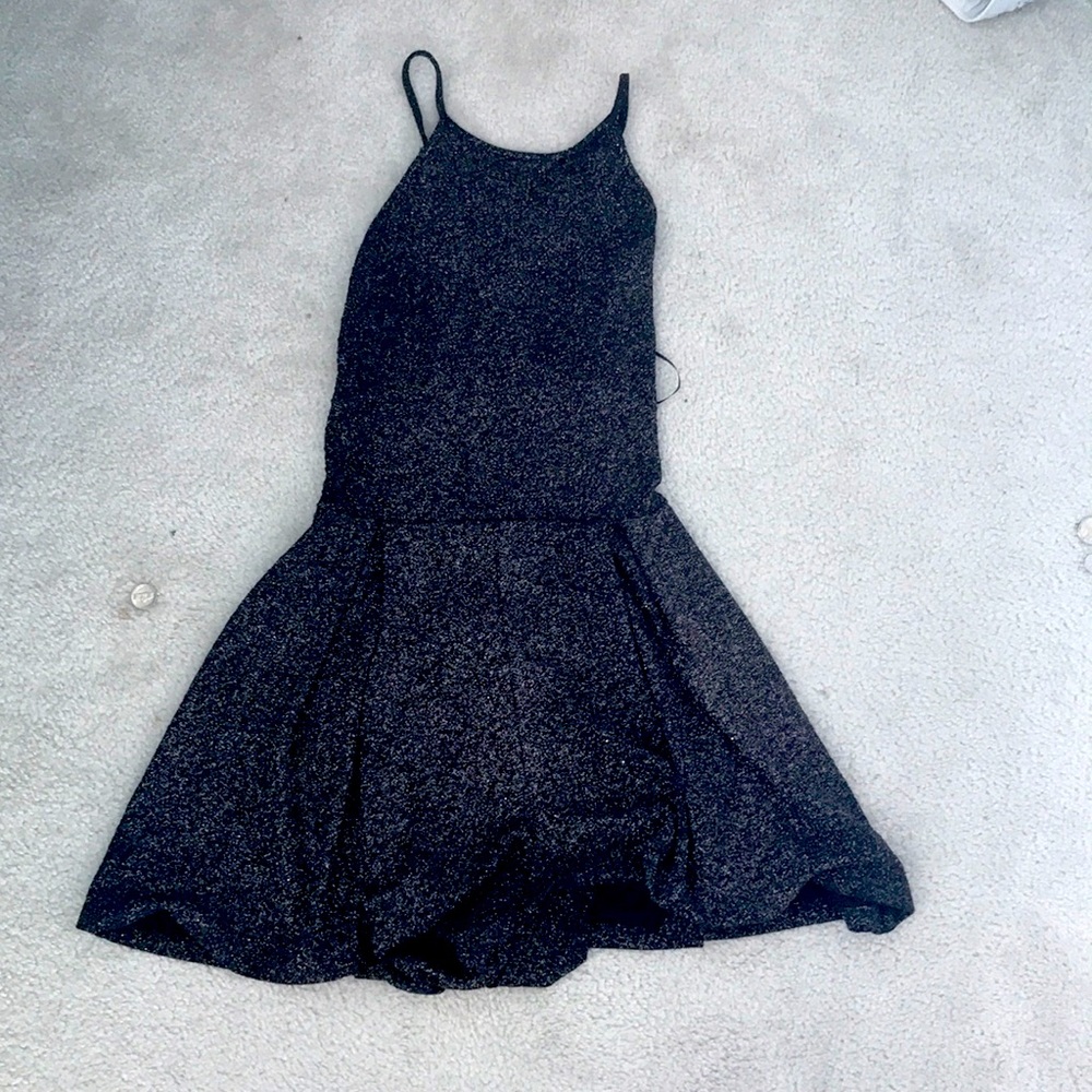 Black sparkly romper